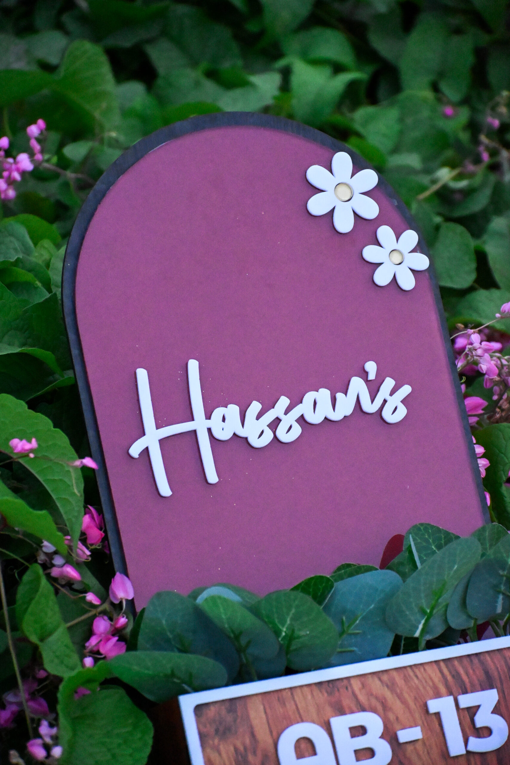 House Name Planter Maroon,Aqua Green,Lavender - Image 6
